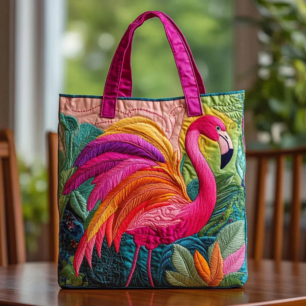 Bolsa de Hombro Acolchada con Flamenco