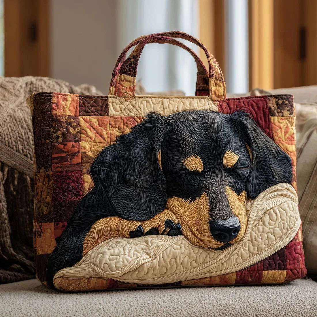 Bolsa artesanal con Dachshund